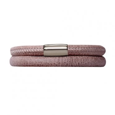 Double brown leather bracelet by Endless
