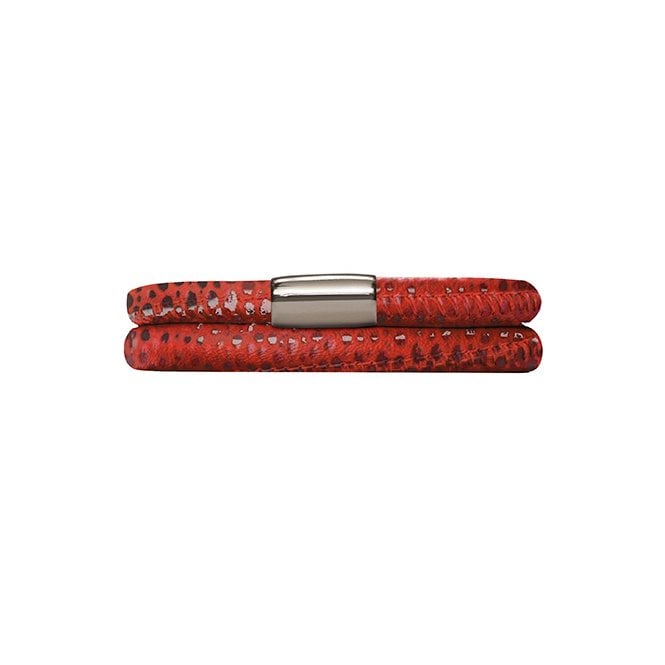 Double red reptile JLo bracelet by Endless