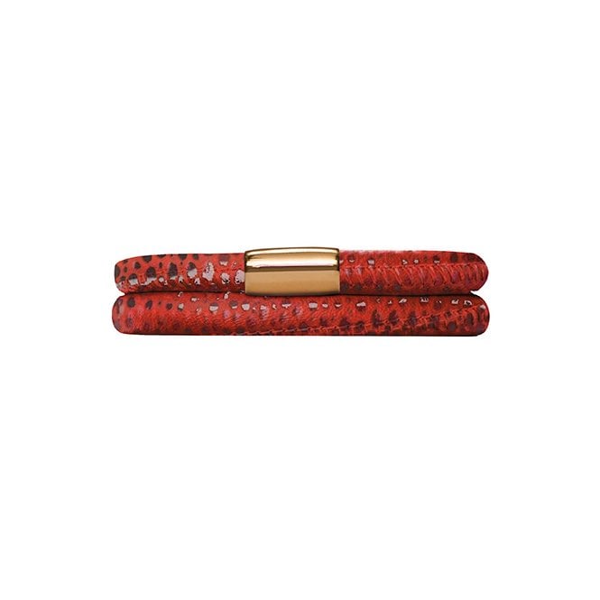 Double red reptile JLo bracelet by Endless