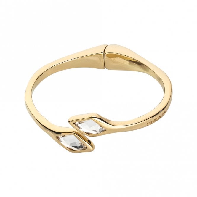 Double Trick Gold Plated Bangle by Uno de 50