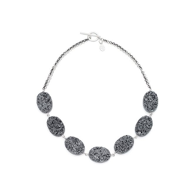 Druzy necklace by Claudia Bradby