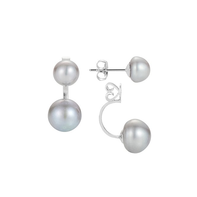 Duo Silver Earrings by Claudia Bradby