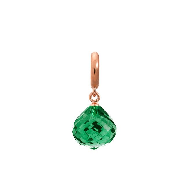 Emerald love drop charm by Endless