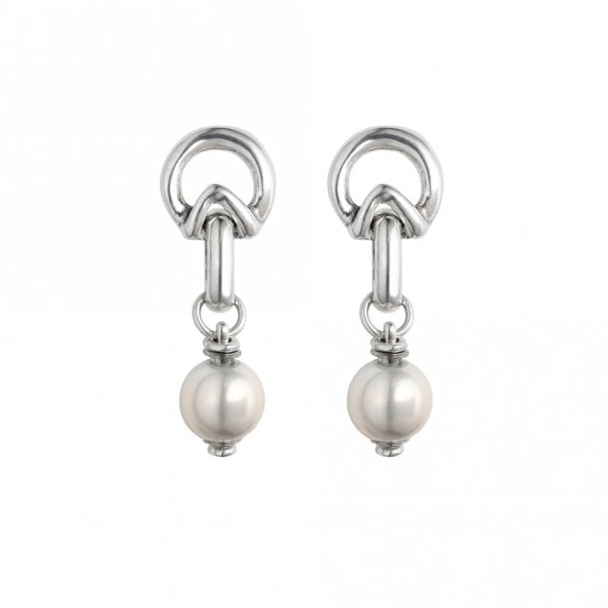 End Pearl Drop Earrings by Uno de 50
