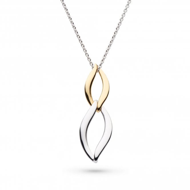 Entwine Twine Link Duo Golden Necklace by Kit Heath