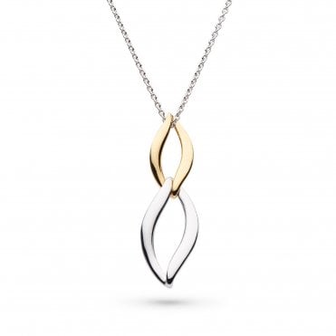 Entwine Twine Link Duo Golden Necklace by Kit Heath