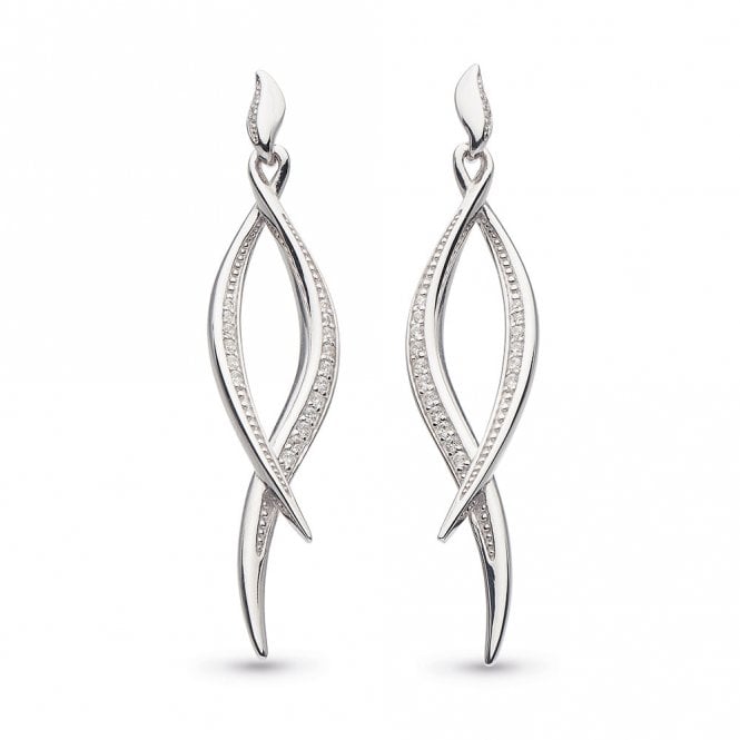 Entwine twine twist drop earrings by Kit Heath