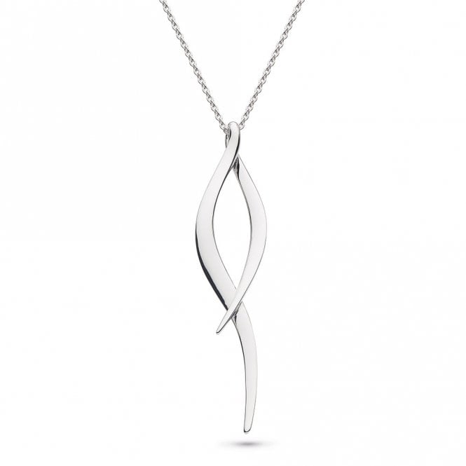 Entwine twine twist pendant and chain by Kit Heath