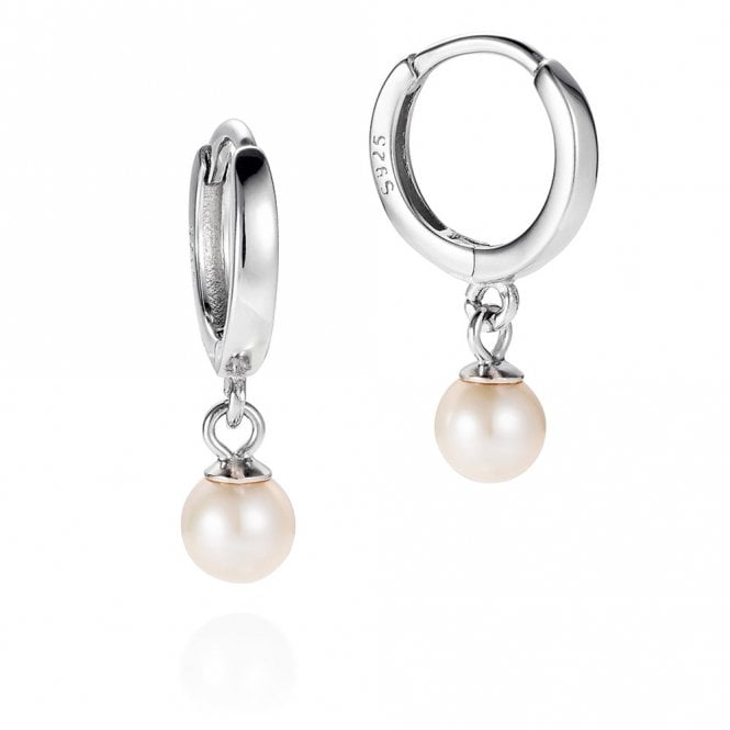 Essential micro pearl hoops by Claudia Bradby
