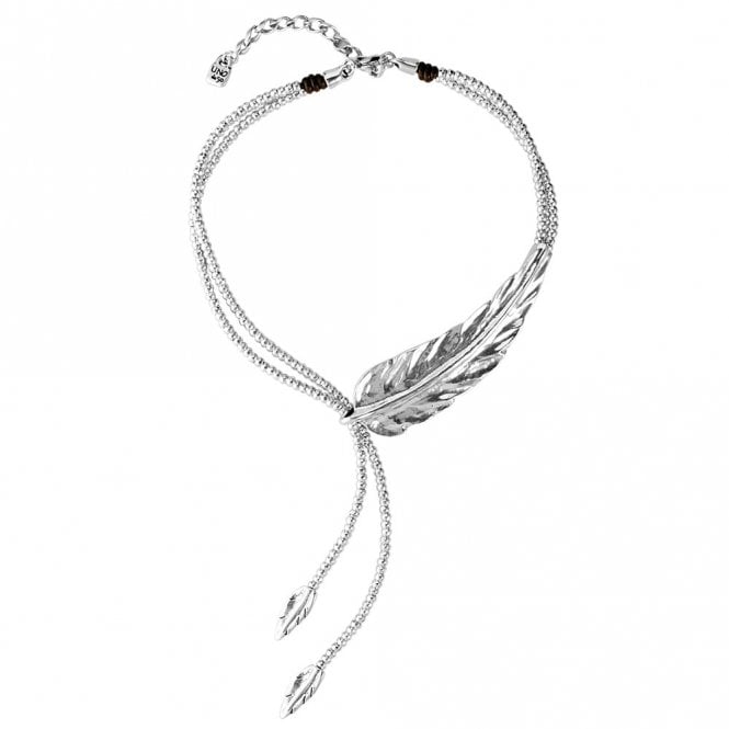 Feather necklace by Uno de 50