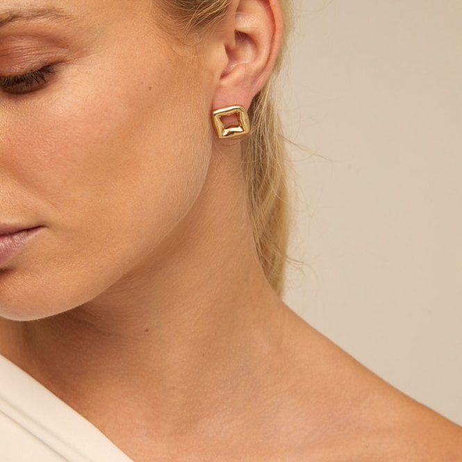 Femme Fatale Gold Plated Earrings by Uno de 50