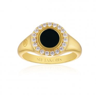 Follina Nero Piccolo Ring by Sif Jakobs