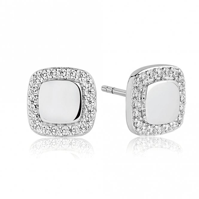Follina Quadrato silver earrings by Sif Jakobs