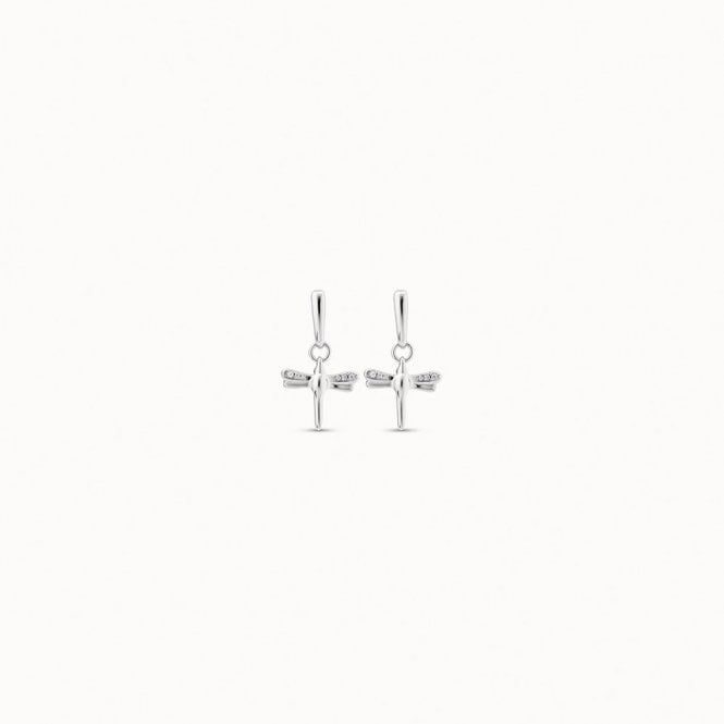 Fortune Topaz Dragonfly Drop Earrings by Uno de 50