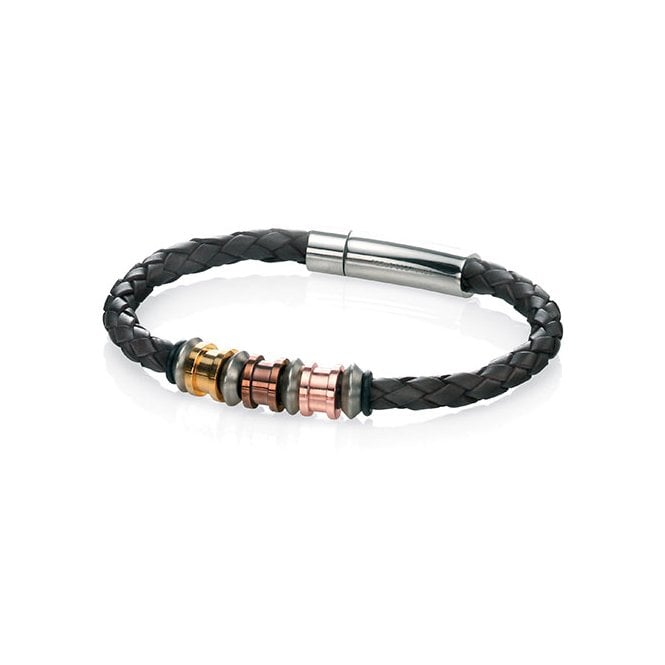 Fred Bennett gents brown leather bracelet
