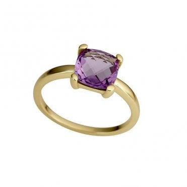 Gold amethyst ring