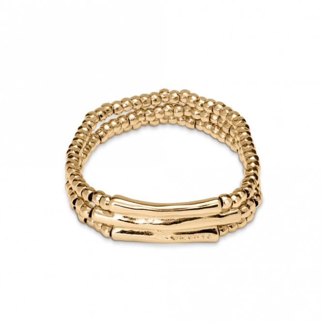 Heavy Metal Gold Plated Bracelet by Uno de 50