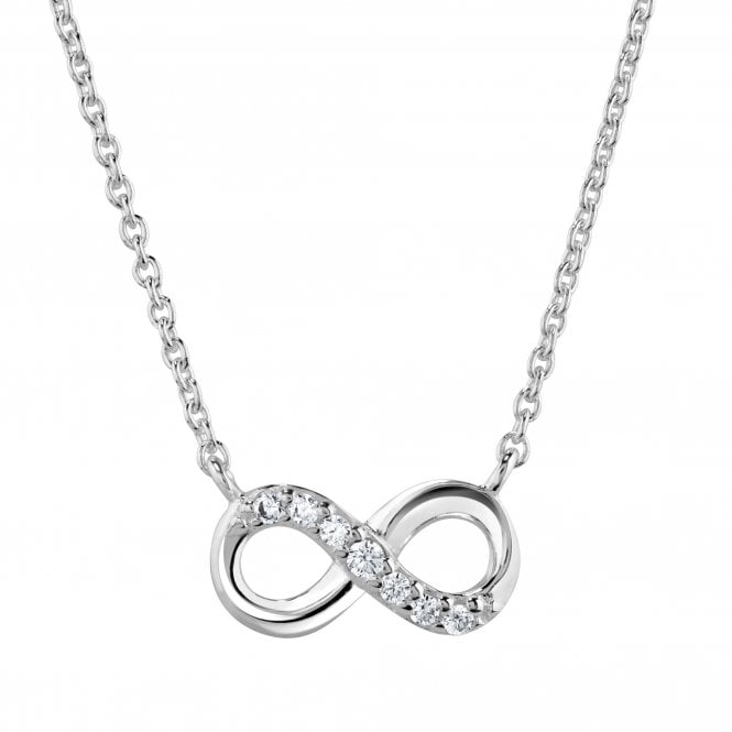 Infinity Cubic Ziconia necklet by Dew