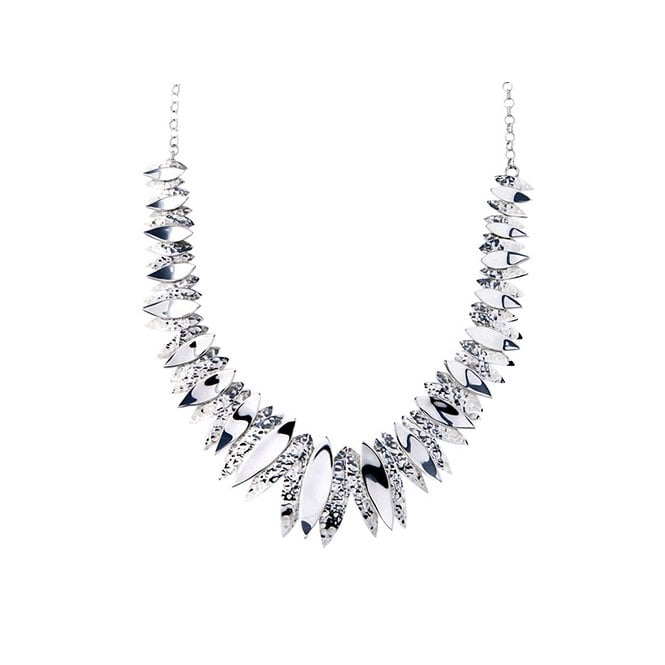 Jagged leaf necklet by Chris Lewis