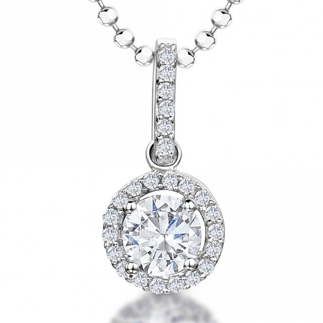Jools sapphire blue cubic zirconia pendant