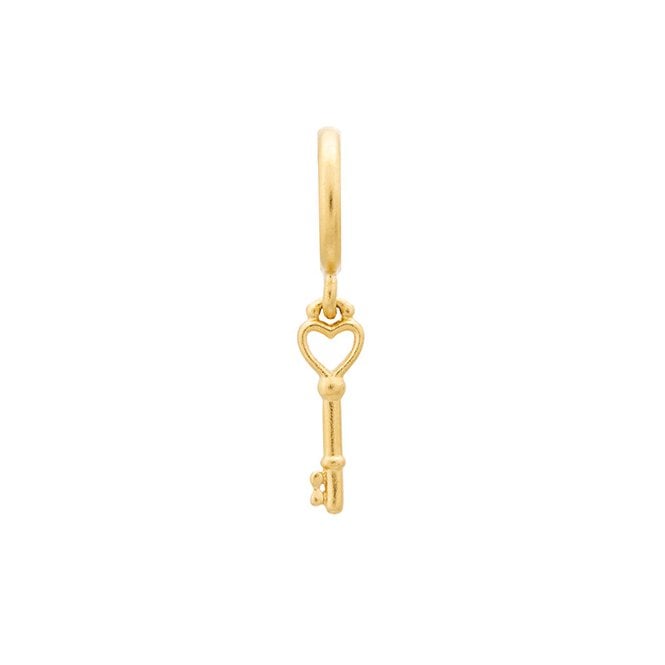 Key of the heart gold charm by Endless