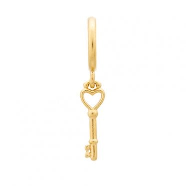 Key of the heart gold charm by Endless