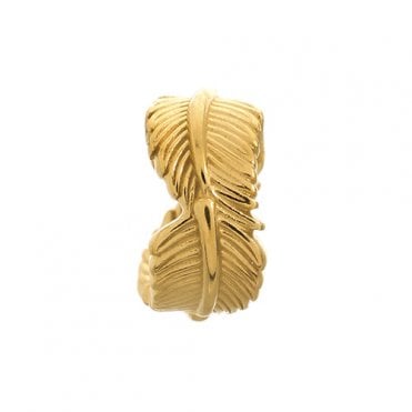 Leaf gold charm by Endless