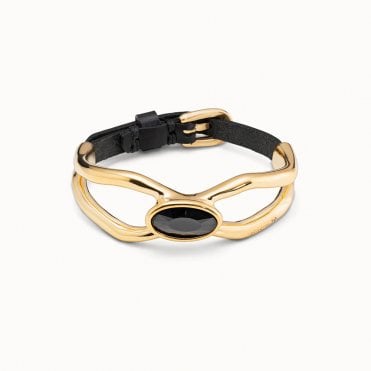 Lord Black Crystal Bangle by Uno de 50