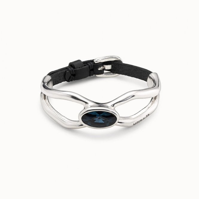 Lord Blue Crystal Bangle by Uno de 50