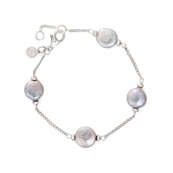 Luxe silver coin bracelet by Claudia Bradby