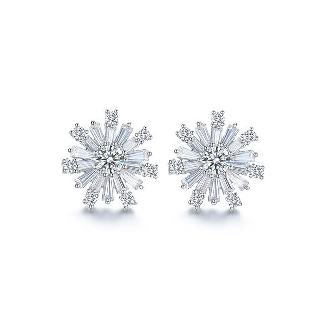 Majestic Snowflake earrings by Fei Liu