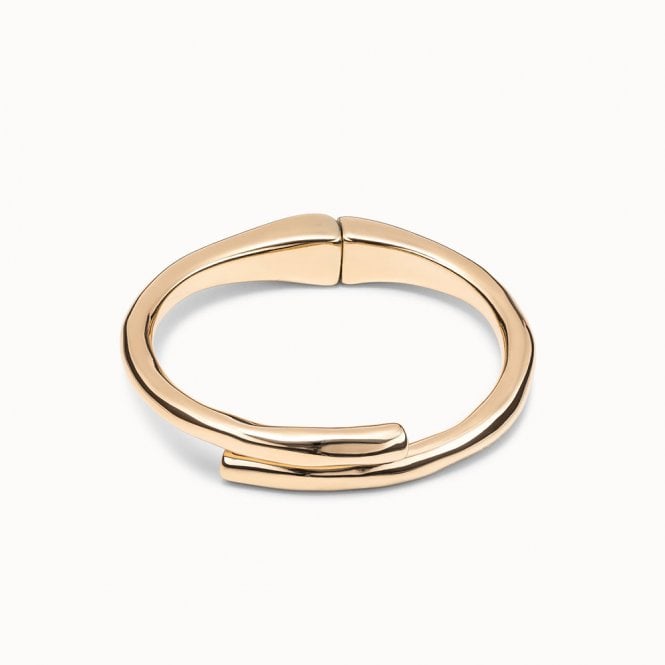 Meeting Point Gold Plated Bangle by Uno de 50
