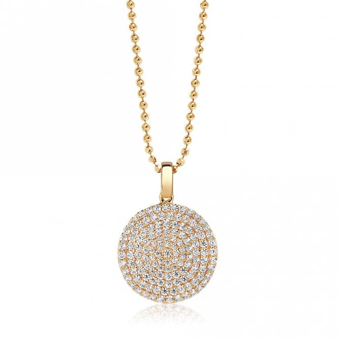 Monterosso silver gold plated pendant and chain by Sif Jakobs