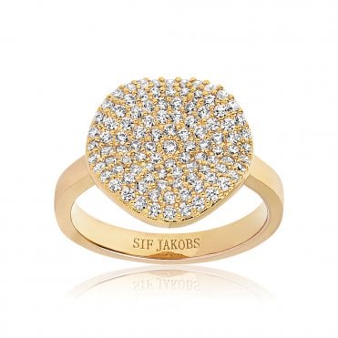 Monterosso silver gold plated ring by Sif Jakobs