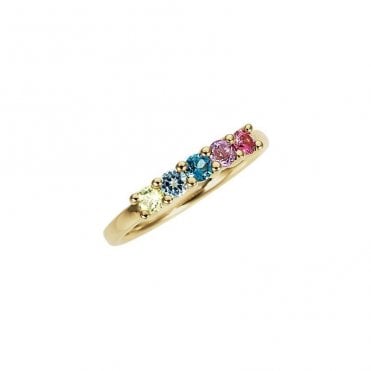 Multi gem ring