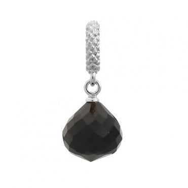 Mysterious drop black crystal charm by Endless