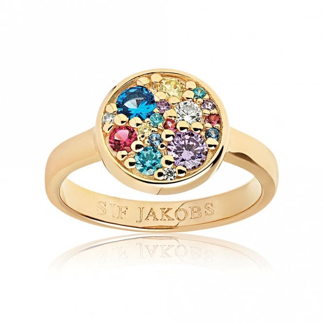 Novara silver gold plated ring by Sif Jakobs