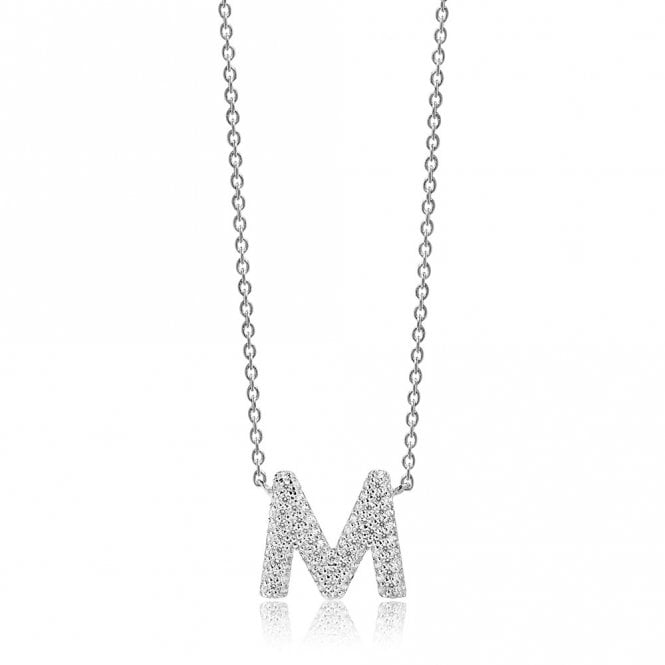 Novoli silver initial M necklace by Sif Jakobs