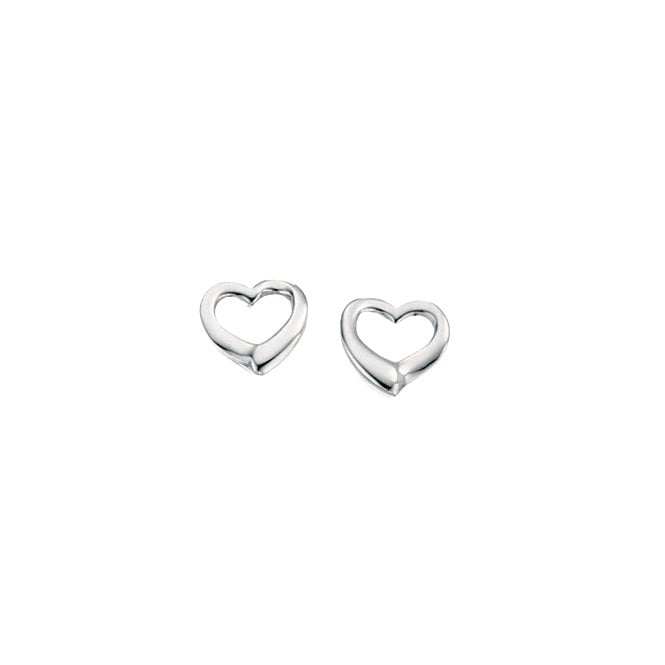 Open heart earrings