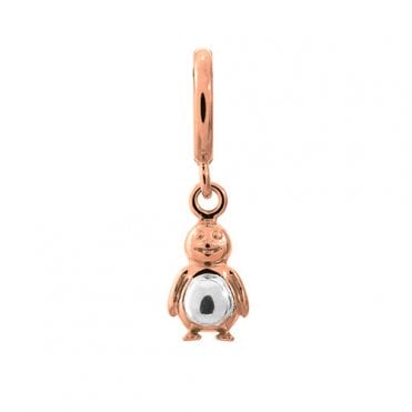 Penguin rose gold charm by Endless