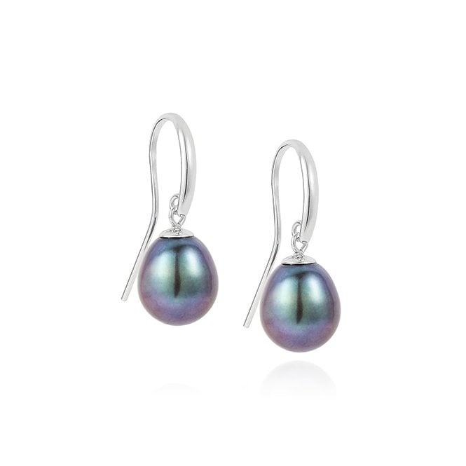 Peregrina Peacock Pearl Earrings by Claudia Bradby
