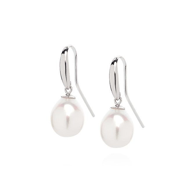 Peregrina White Pearl Earrings by Claudia Bradby