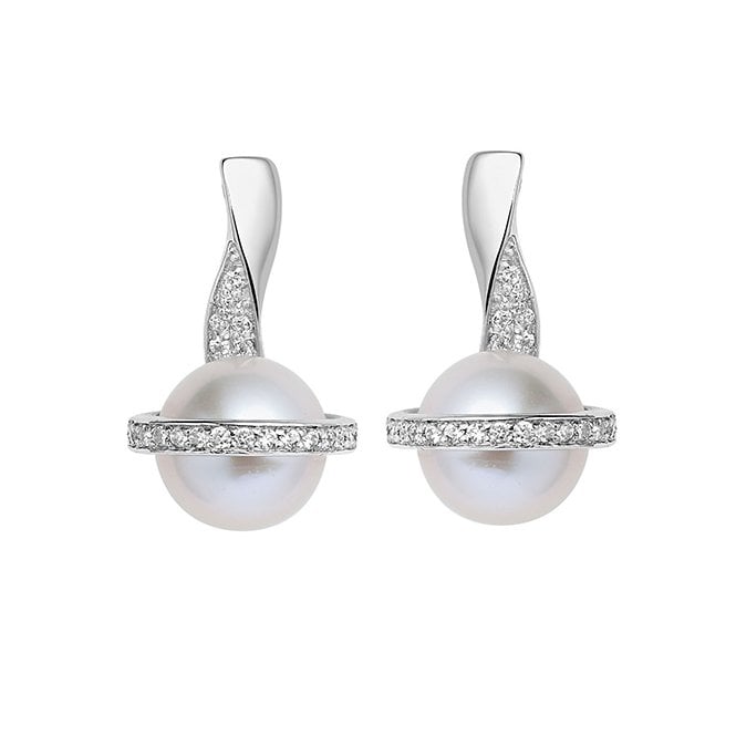 Pirouette drop earrings by Fei Liu
