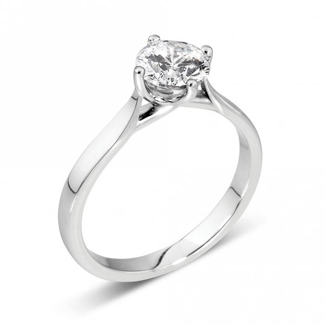 Platinum 0.32ct Diamond Solitaire Engagement Ring