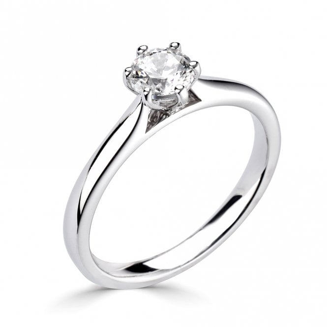 Platinum 0.75ct Diamond Solitaire Engagement Ring