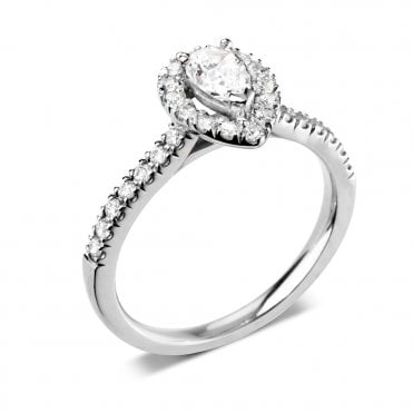 Platinum 1.00ct Laboratory Created Diamond Engagement Ring