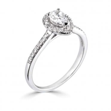 Platinum 1.00ct Laboratory Created Diamond Engagement Ring