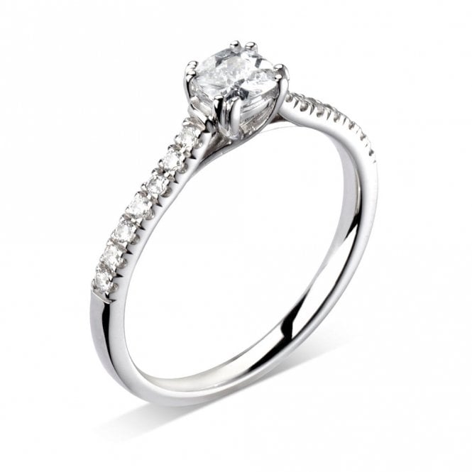 Platinum 1.01ct Laboratory Created Diamond Engagement Ring