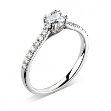 Platinum 1.02ct Laboratory Created Diamond Engagement Ring