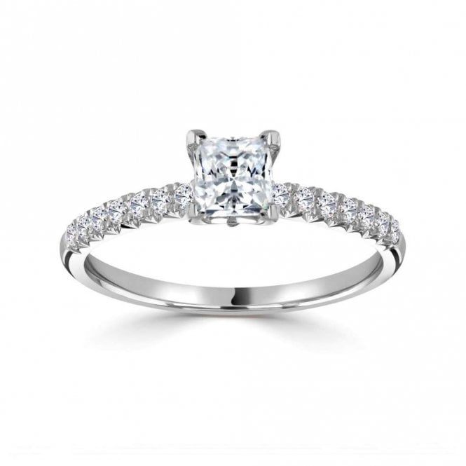 Platinum 1.02ct Laboratory Created Diamond Engagement Ring